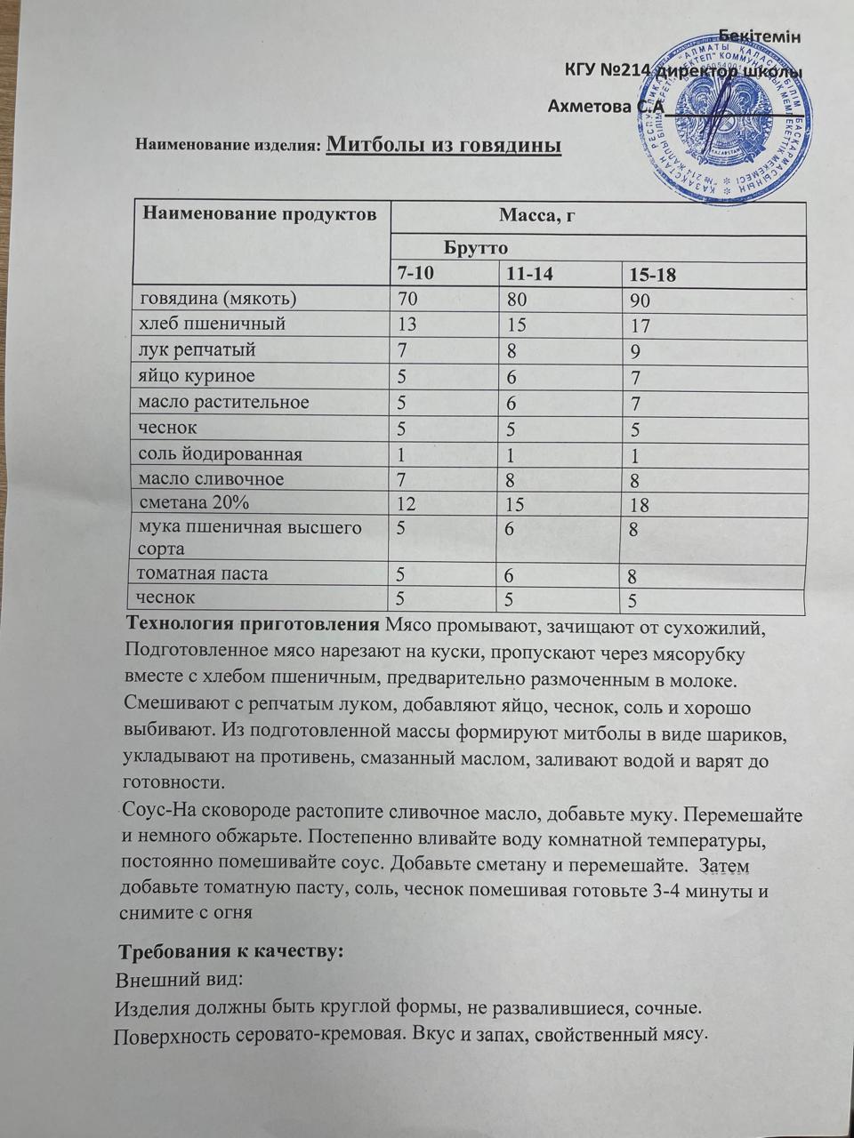 Ас мәзірі
