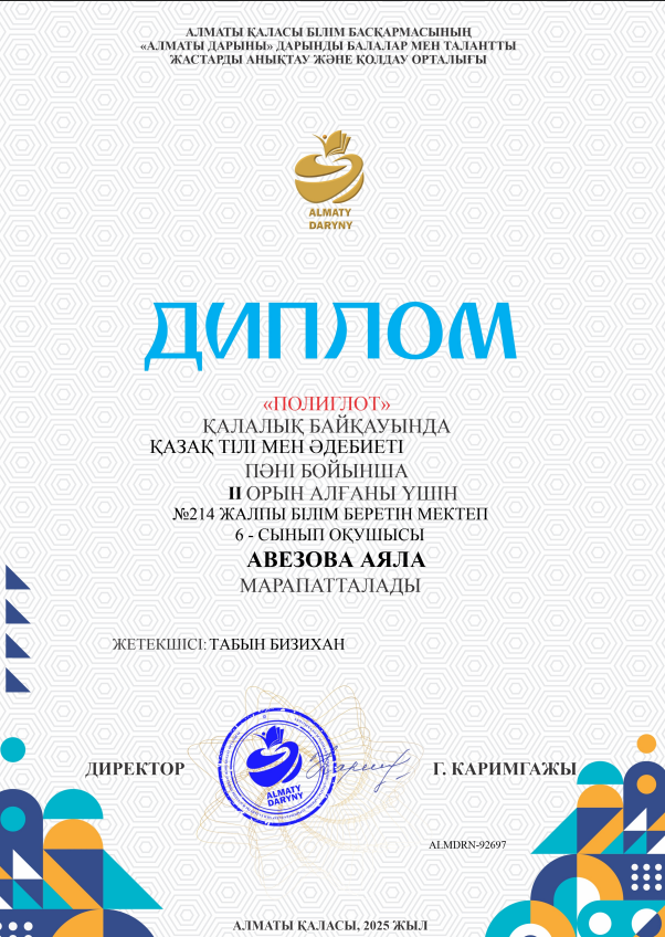Жетістіктері